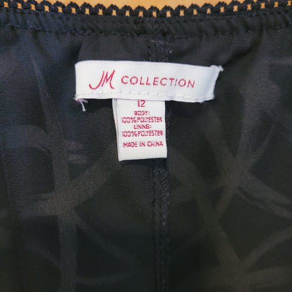 JM Collection Floaty Gauze Midi Skirt. Size 12 - Picture 6 of 6